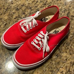 Red Vans - LIKE NEW**